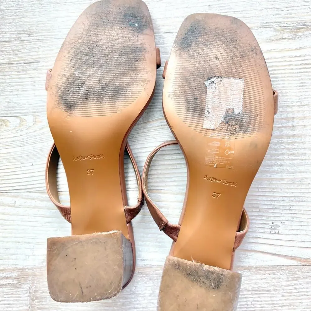 & Other Stories Tan Heeled Sandals - Picture 8 of 8